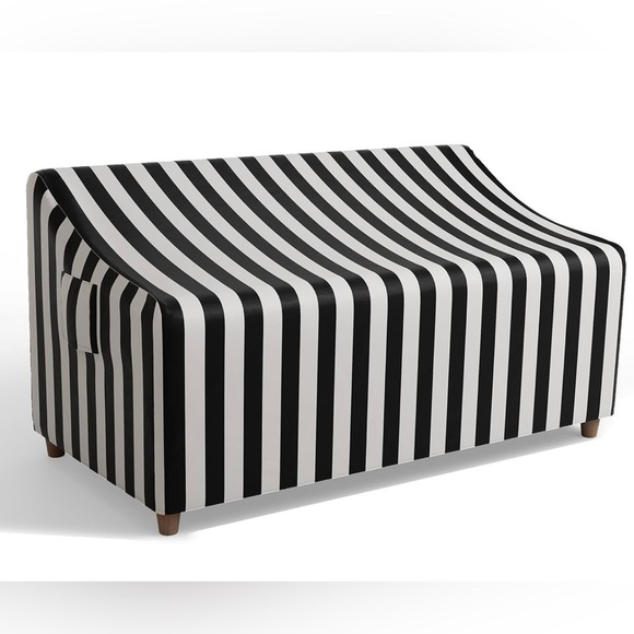 Hptmus Waterproof Patio Furniture Cover, Heavy Duty Outdoor Black and White NWT - Picture 1 of 5